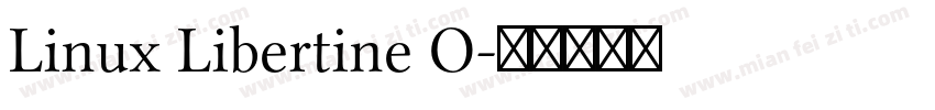 Linux Libertine O字体转换